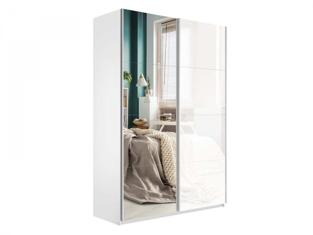 Шкаф-купе 2-х дверный  «Прайм», размеры 120/140/160х230х57 см