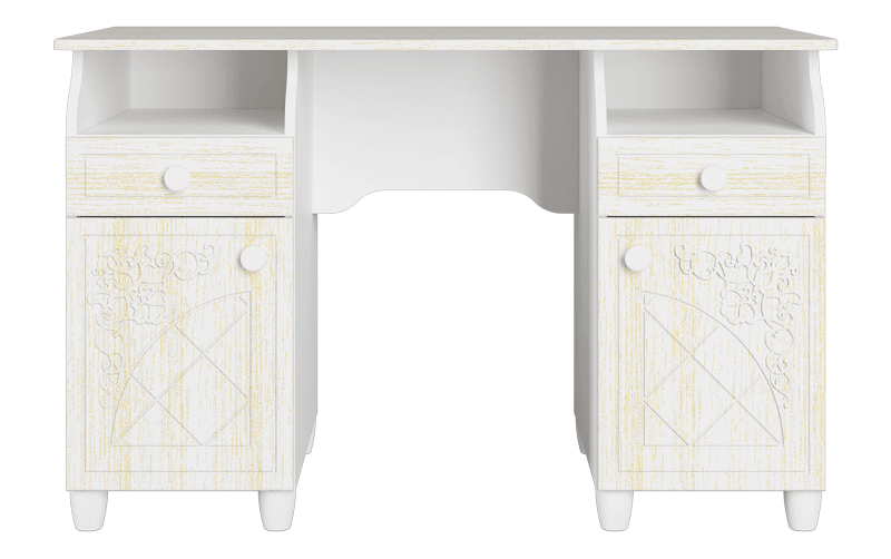 Стол «Соня Премиум» СО-23К Белый структурный/ясень патина