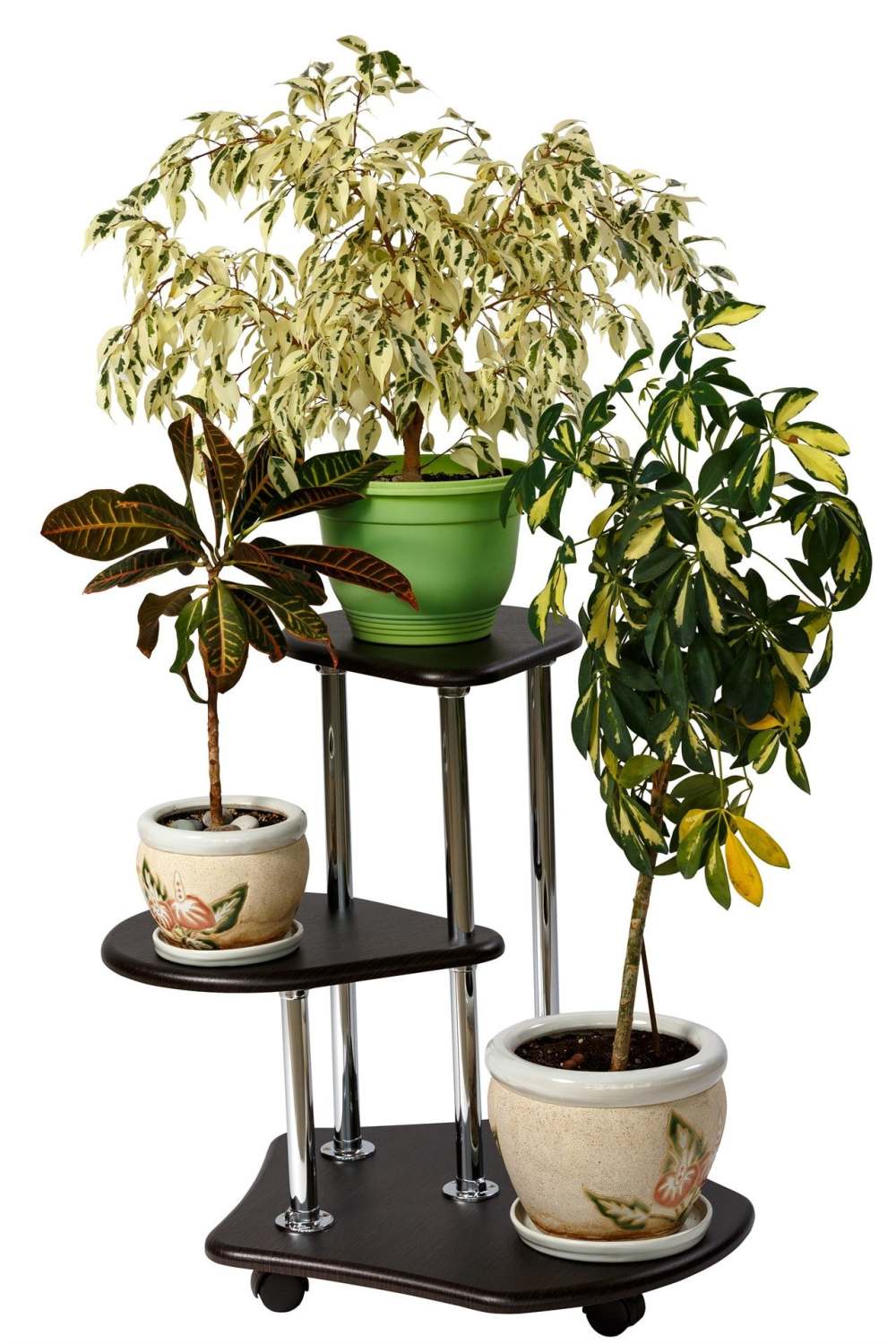 Подставка для цветов «Двоечка» Венге