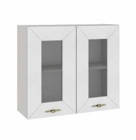 Шкаф навесной с 2 дверьми «Винтаж» 800 Белый лофт