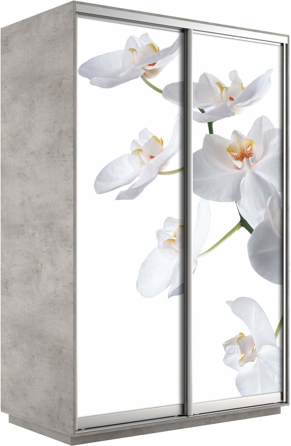 Орхидея белая/Бетон