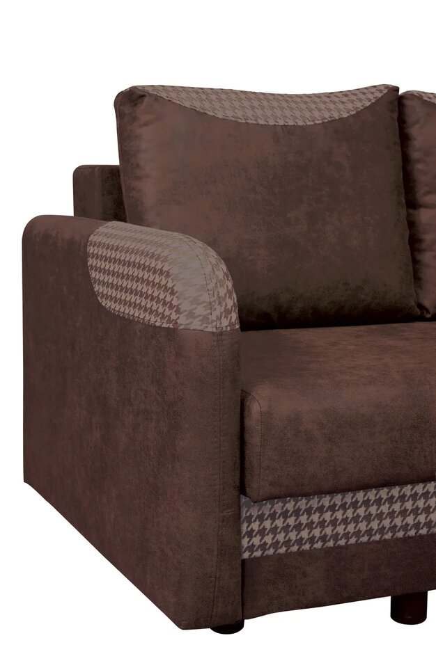 Диван-кровать «Наоми» Замша дельта каштан/шанель мокко