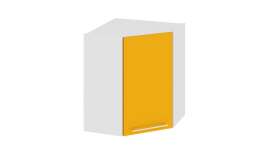 Шкаф навесной угловой 45 градусов «Ассорти» ВУ45_72-(40)_1ДР Лимон