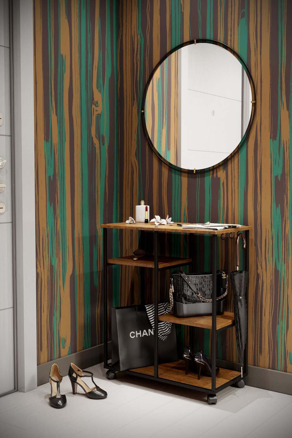 Стеллаж «Вэстри» дуб американский лофт