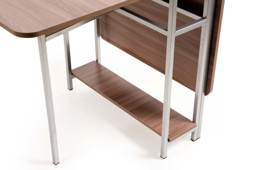 Стол-книжка 3 на металлокаркасе «Бител» Ясень шимо темный