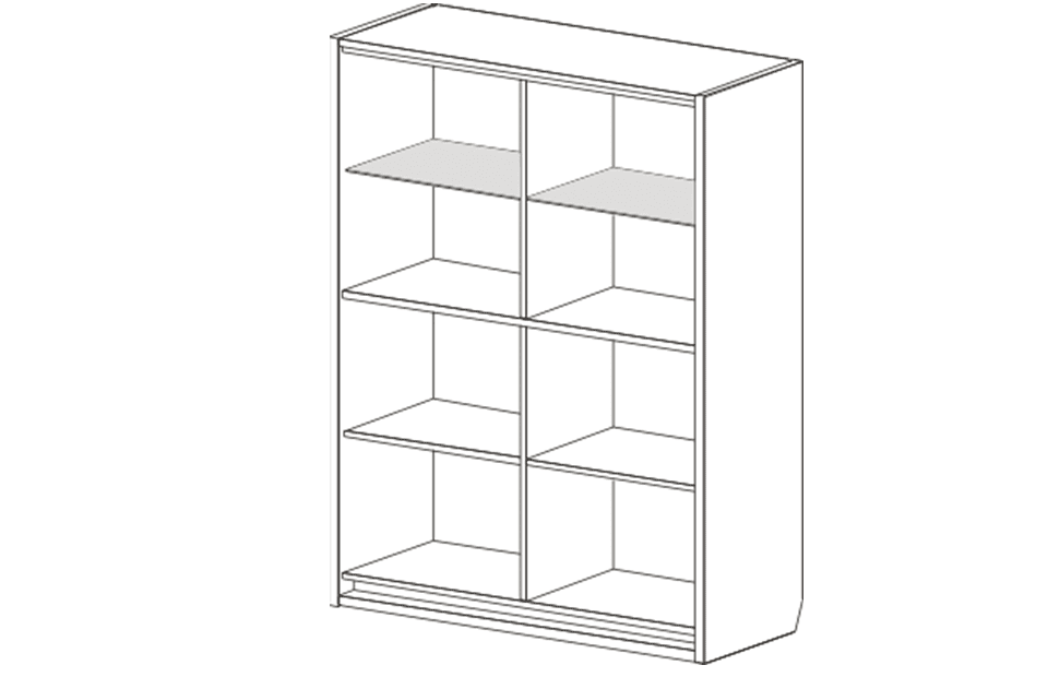 Шкаф витрина «Хортен» 2 дв