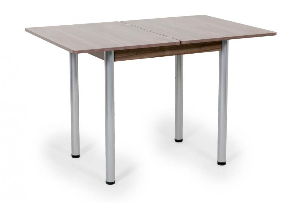 Стол-трансформер «Ирис» ножки серебро / Ясень шимо темный