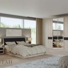 Спальня «Камелия Monro 3» Дуб серый/Matrixmat Monro 902