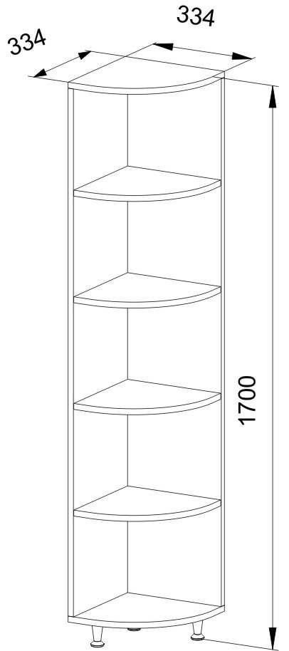 Стеллаж «Капитошка» ДК-5 Береза снежная