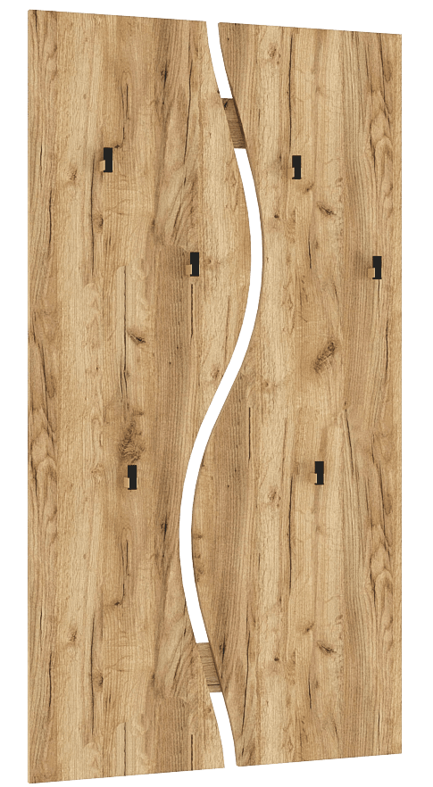 Вешалка «Агата» АТ-6 Дуб крафт золотой