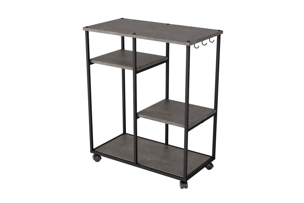 Стеллаж «Вэстри» серый бетон лофт