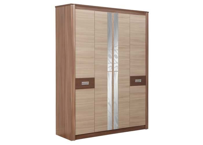 Шкаф «Стелла» 06.235 Ясень шимо, размер: высота: 2164 мм, ширина: 1752 мм, глубина: 554 мм