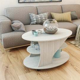 Стол журнальный «10» Дуб молочный