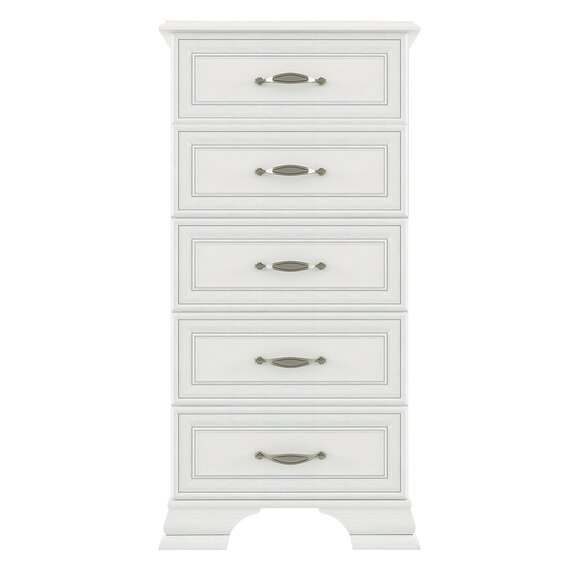 Комод «Тиффани» 5S/50 Вудлайн кремовый, высота 109 см