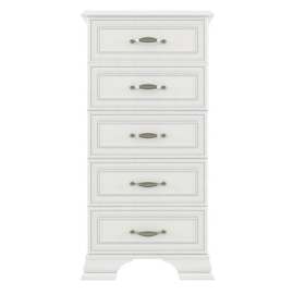 Комод «Тиффани» 5S/50 Вудлайн кремовый, высота 109 см
