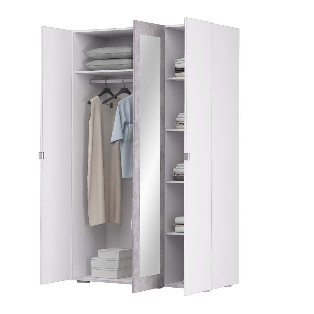 Шкаф 3-створчатый 25 «Акцент» открыт