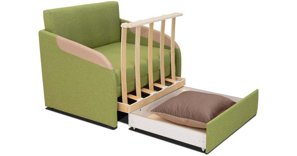 Кресло-кровать «Громит 85» ТД 131/1 Стронг плюс 08 лиственный зеленый