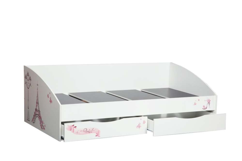 Кровать одинарная Фея 3  «Лего» Белый/Париж
