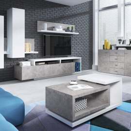 Гостиная «Bota» 2484FG Белый/colorado бетон