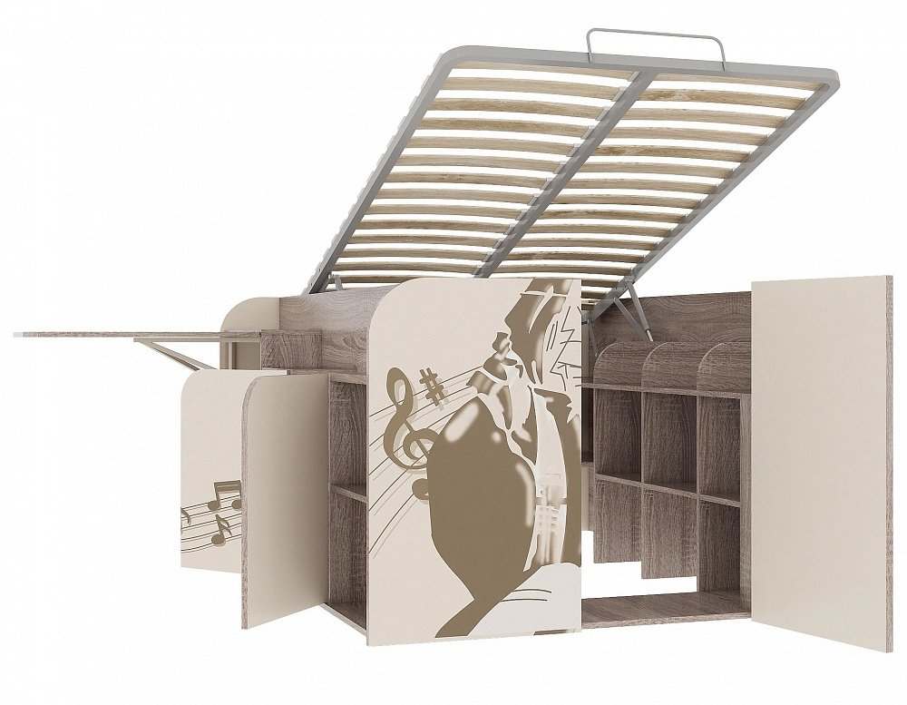 Кровать-гардероб «Битбокс» 1200 левая