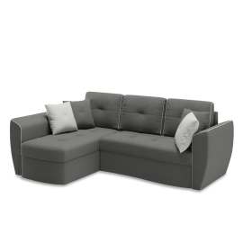 Диван угловой «Десерт» Ультра грей/ Ультра смок