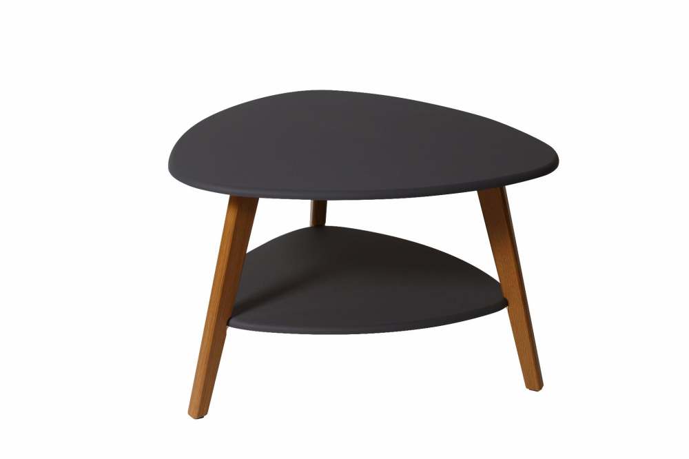 Столик журнальный «Бруклин» графит/дуб светлый