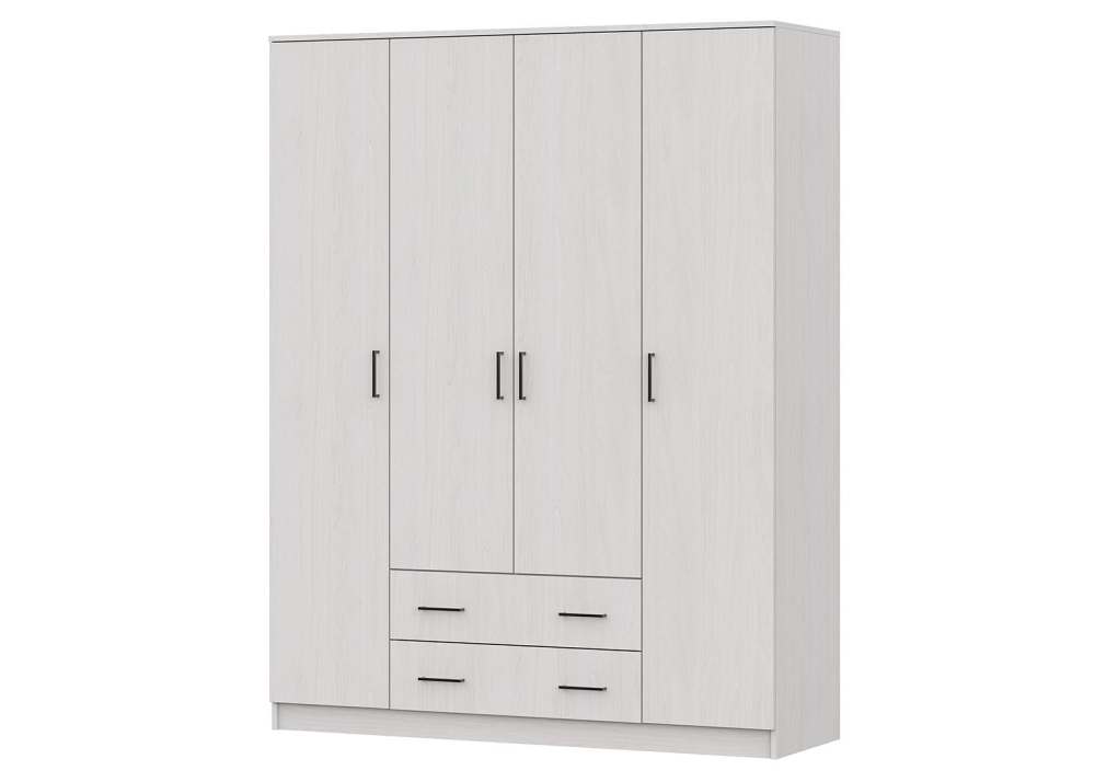 Шкаф распашной четырехстворчатый «ШК 1» Ясень Анкор светлый