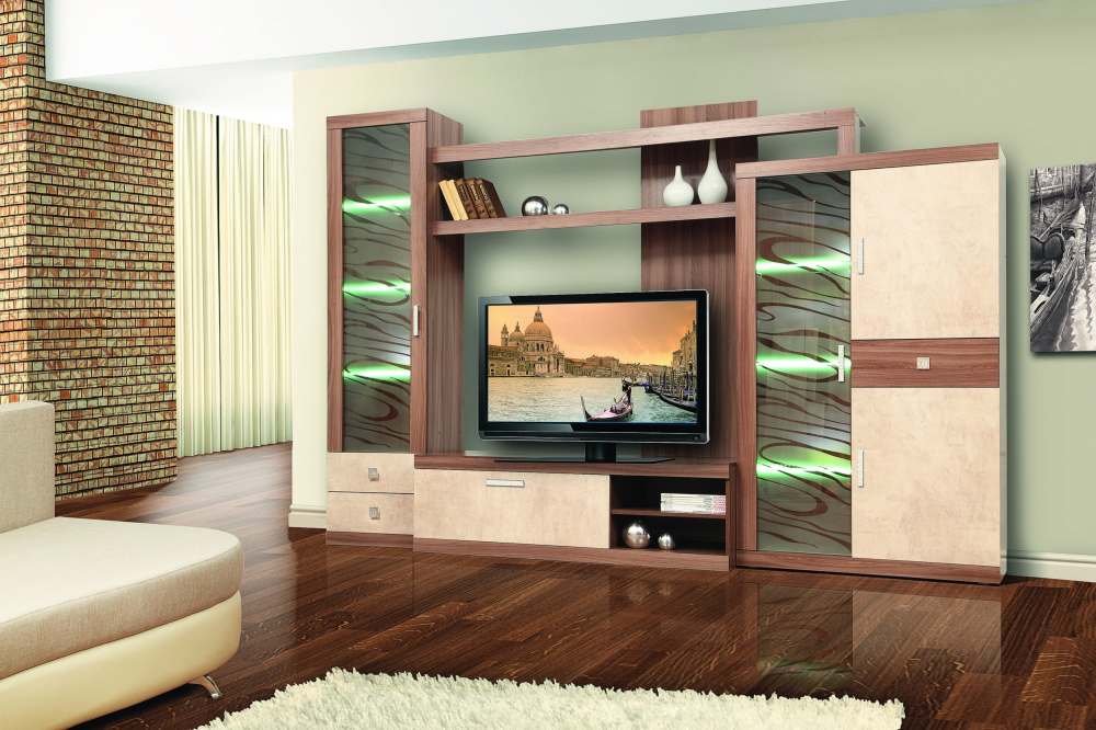 Стенка «Браво» вариант 1 Ясень шимо