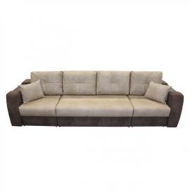 Диван «Оптимус-1» милк/дарк браун, механизм еврокнижка