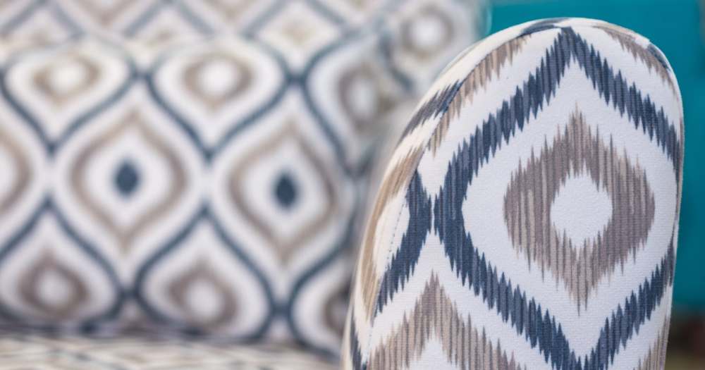 Кресло «Либерти» Фибра Геометрия 18 бежевый