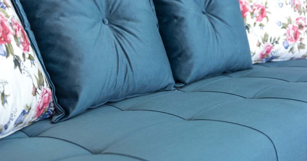 Диван 964 Лекко океан полуночно-синий, спальное место 195x131 см