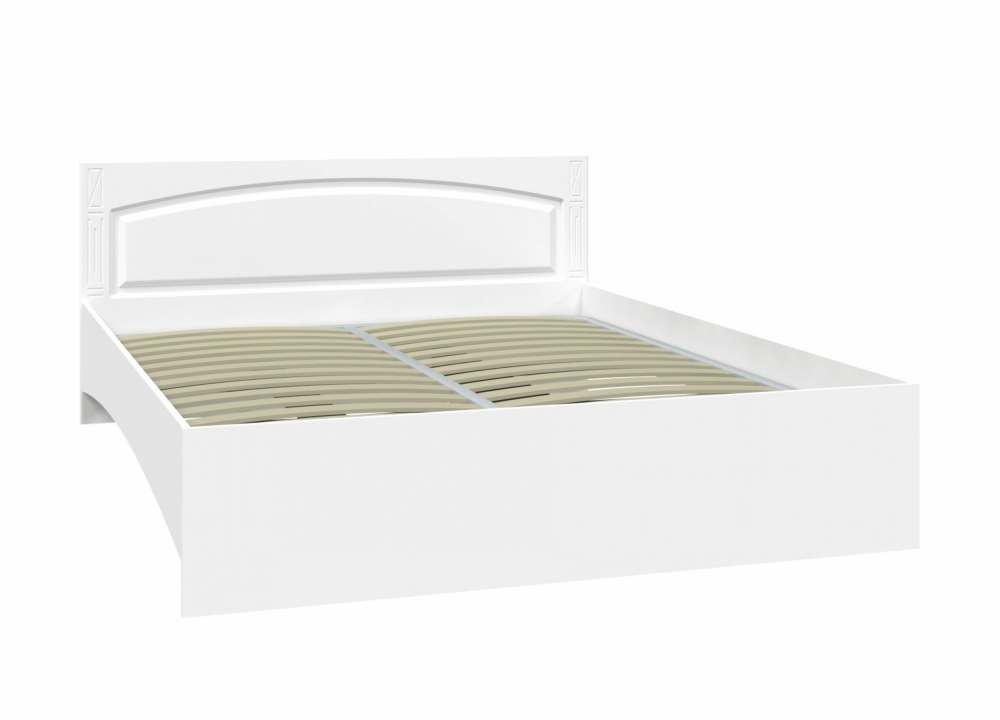 Кровать двуспальная 160 «Элизабет» ЭМ-14 Белое дерево