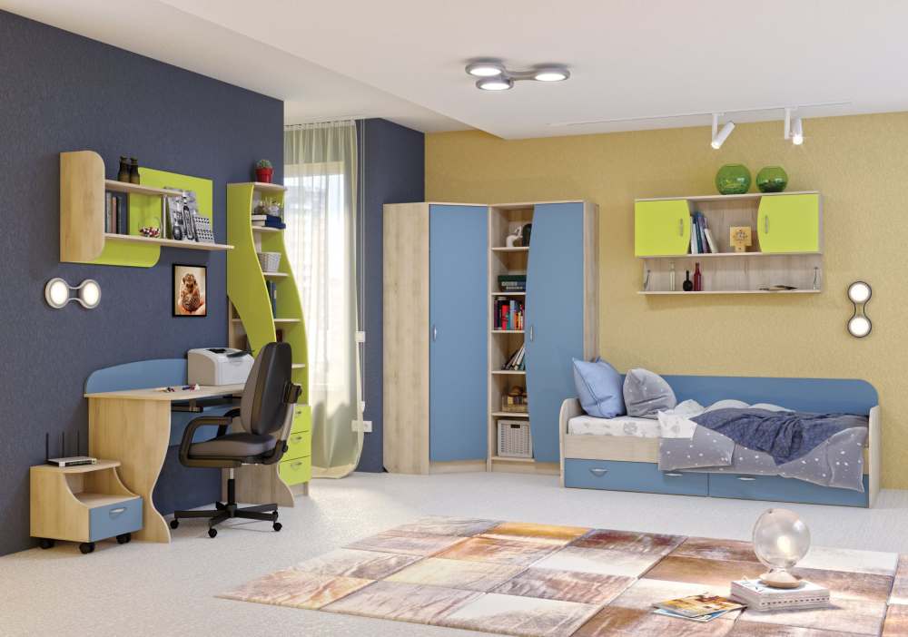 Модульная детская «Ника» Капри Синий