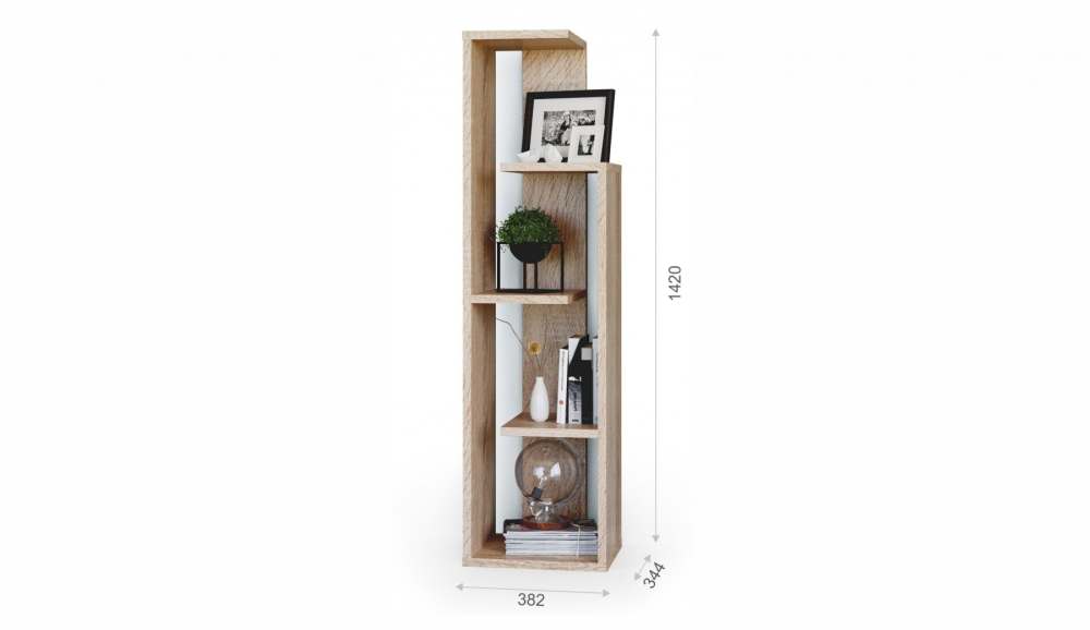 Стеллаж «Омега» Дуб сонома размеры