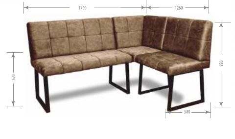 Угловой диван «Реал» Велюр Коньяк