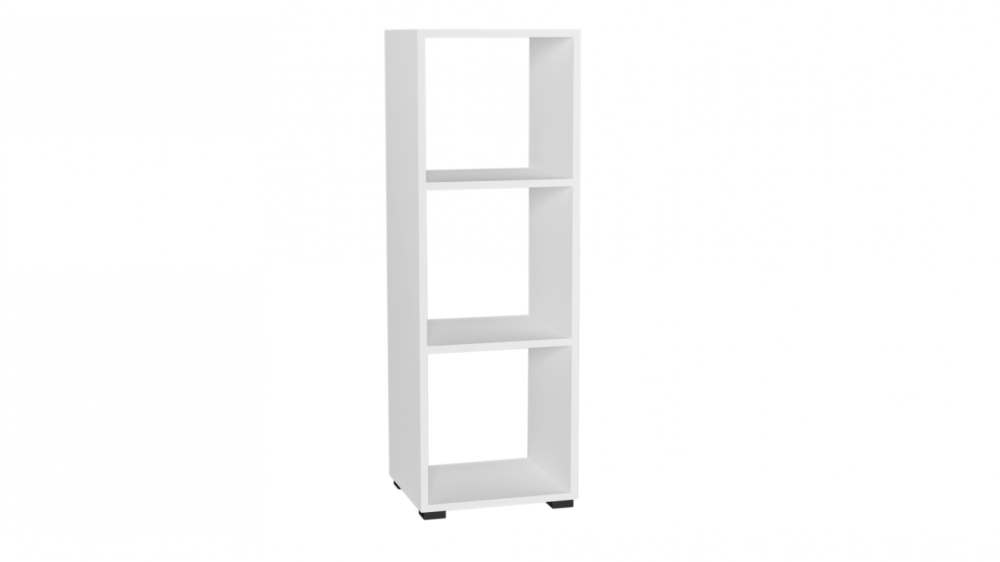 Стеллаж открытый 3 «Марибель» ЛДСП Белый