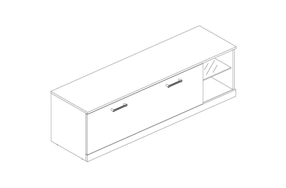 Тумба ТВ «Джаггер» RTV 1S2N