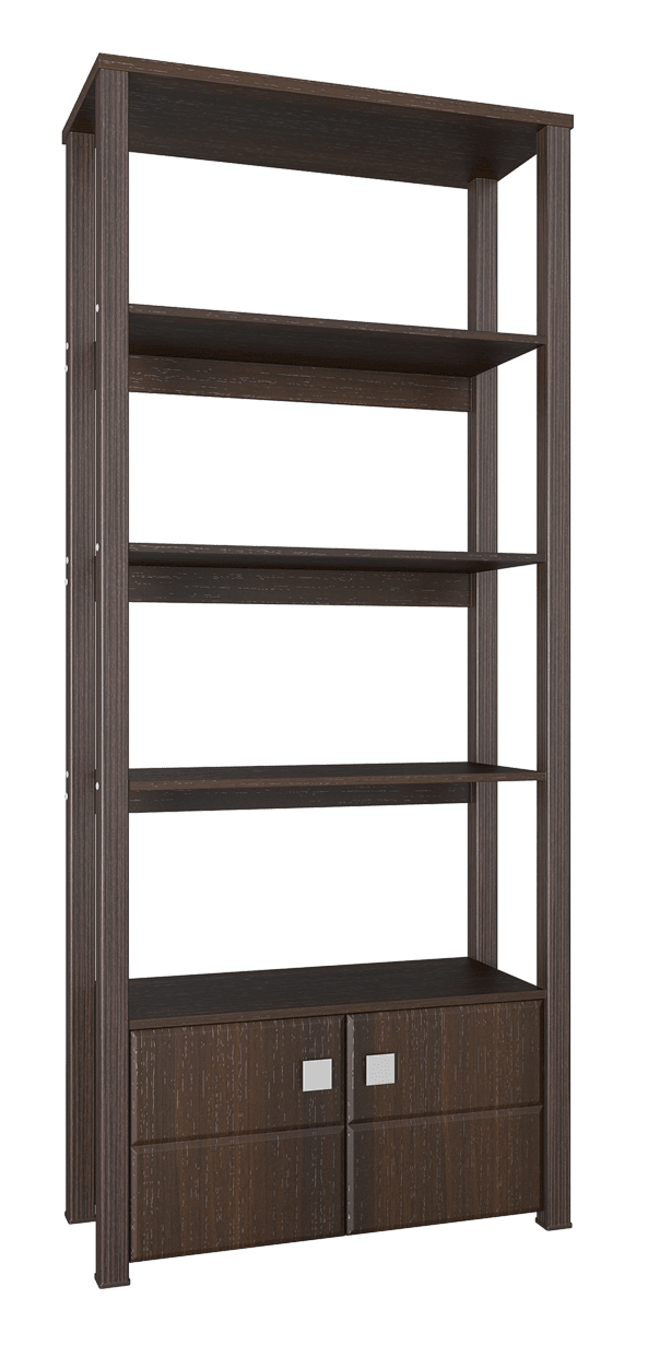 Стеллаж открытый «Изабель» ИЗ-14 цвет Орех темный, ширина 40 см