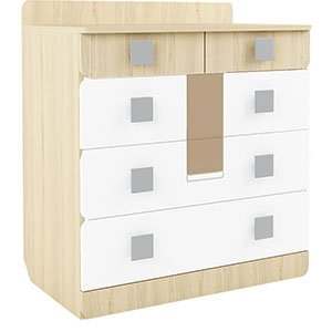 Комод «Стиль» 9.1, Кофе с молоком, ширина 80 см