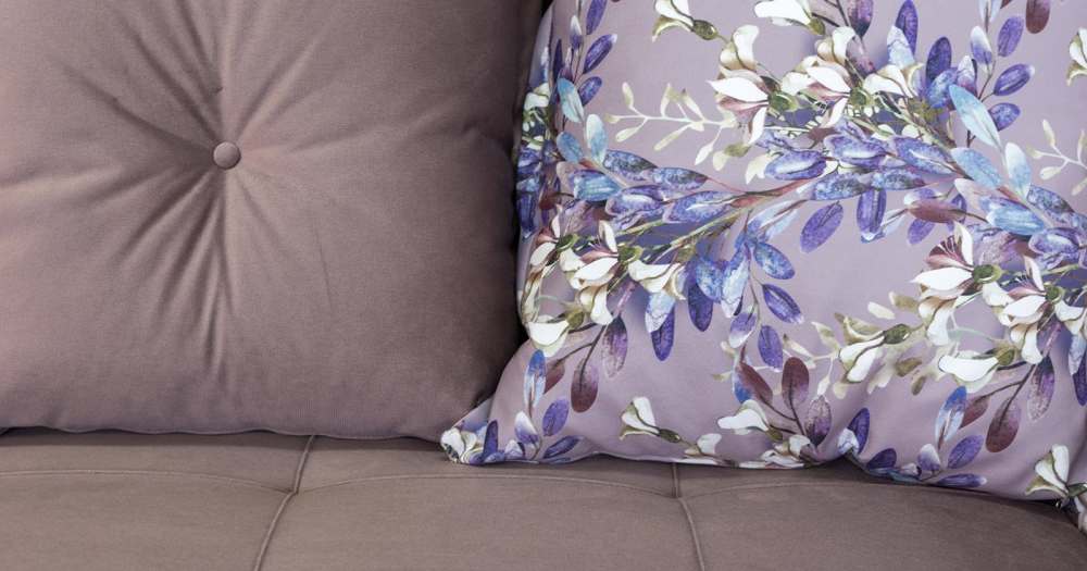 Диван 961 Лекко ява серо-розовый, спальное место 195x131 см