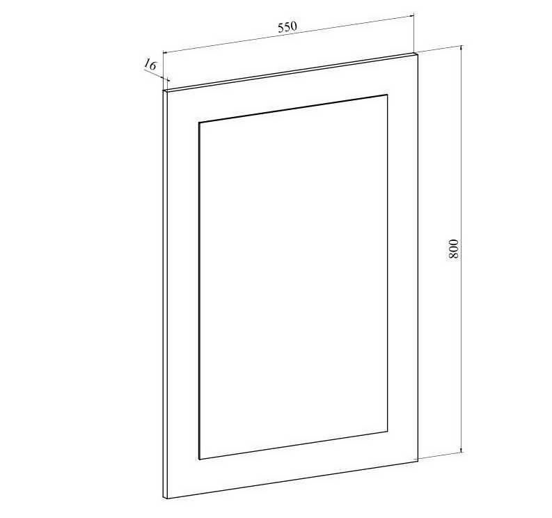 Зеркало «Агата» АТ-7 Северное дерево светлое