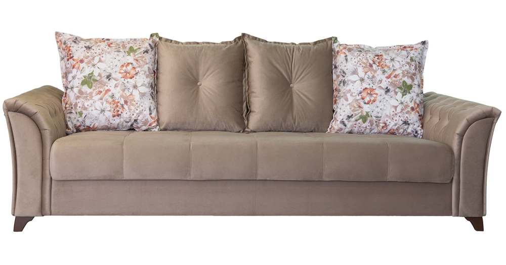 Диван «Ирис» десерт карамельный тауп