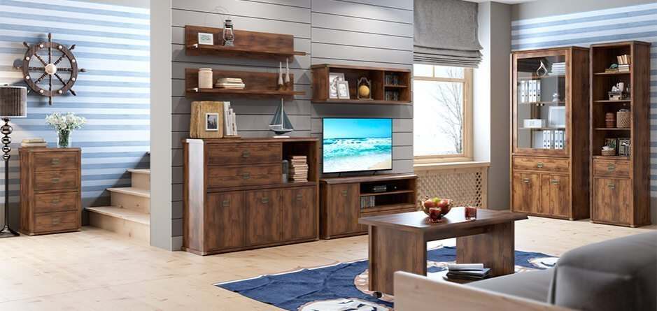 Модульная гостиная «Магеллан» Дуб саттер