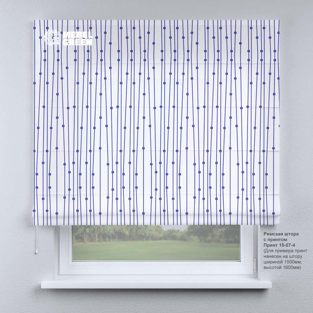 Римская штора для проёма с фотопечатью «15-07-4»