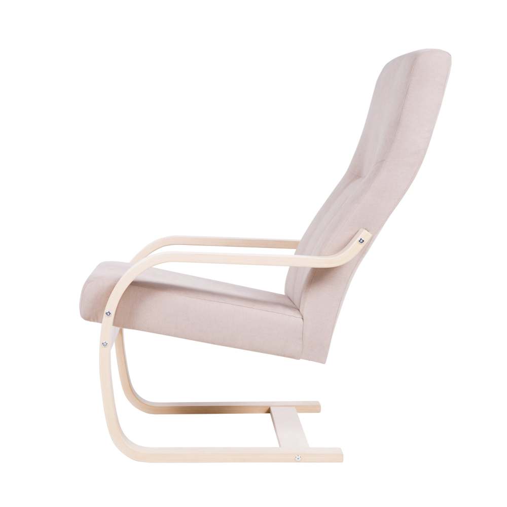 Кресло-качалка «Кристалл» Береза белая/Моно 111