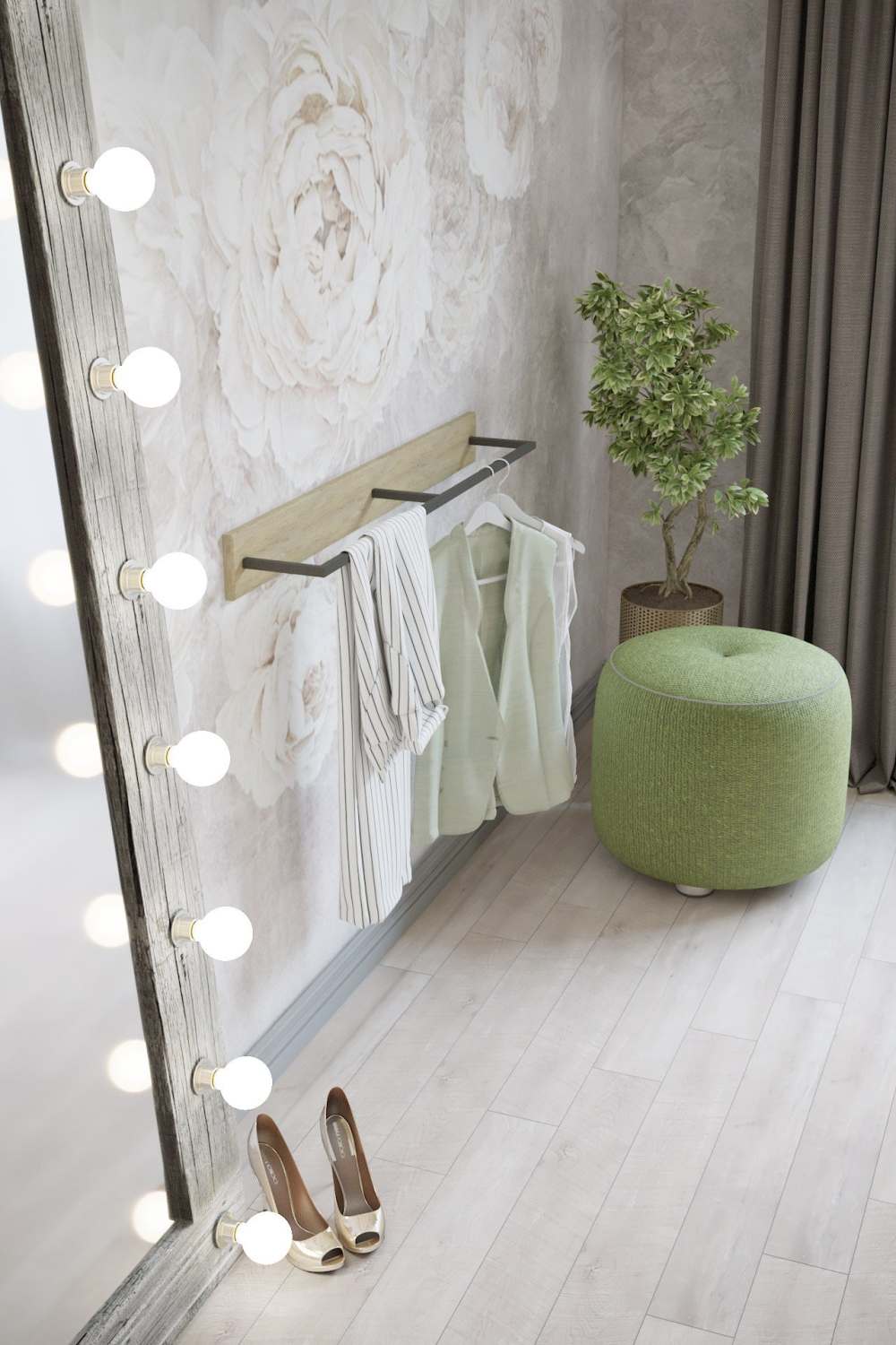 Вешалка настенная 100 «Лори L» Дуб сонома 