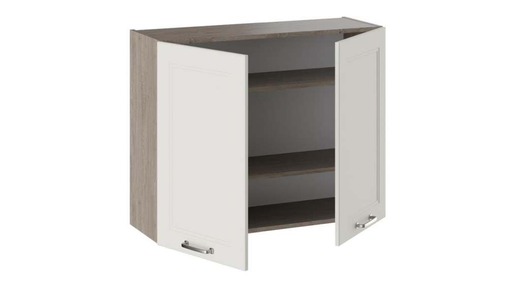 Шкаф навесной «Одри» В_72-90_2ДР Бежевый шелк