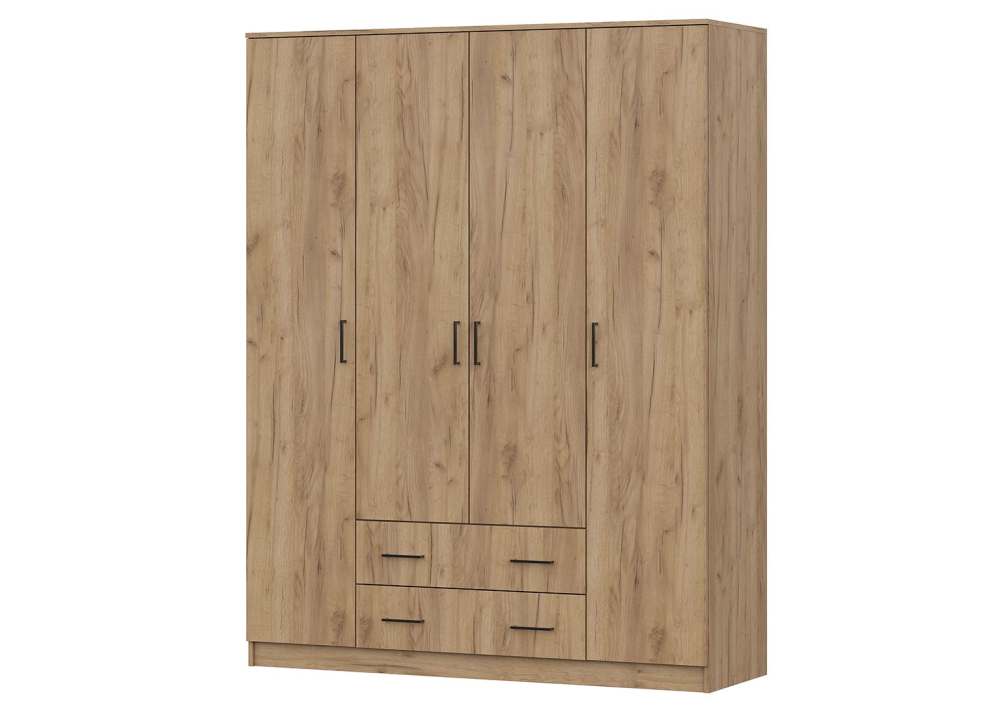 Шкаф распашной четырехстворчатый «ШК 1» Дуб золотой