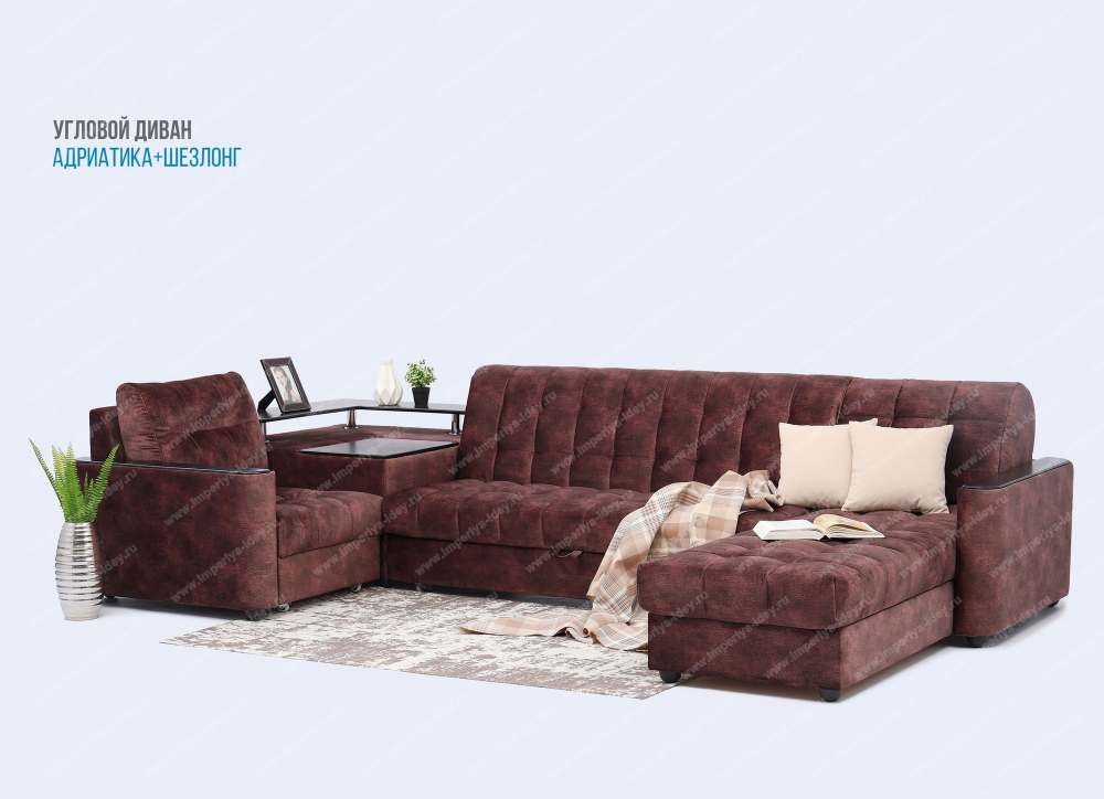 Диван угловой «Адриатика», механизм аккордеон