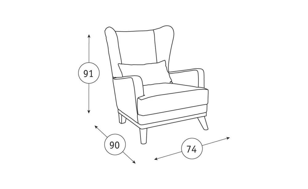 Кресло  «Оскар» светлый кварцевый серый